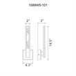 CWI Lighting Greta Integrated LED Black Wall Light