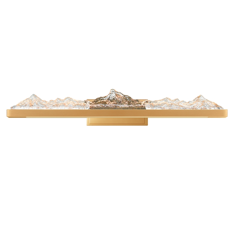 CWI Lighting Himalayas Integrated LED Brass Vanity Light