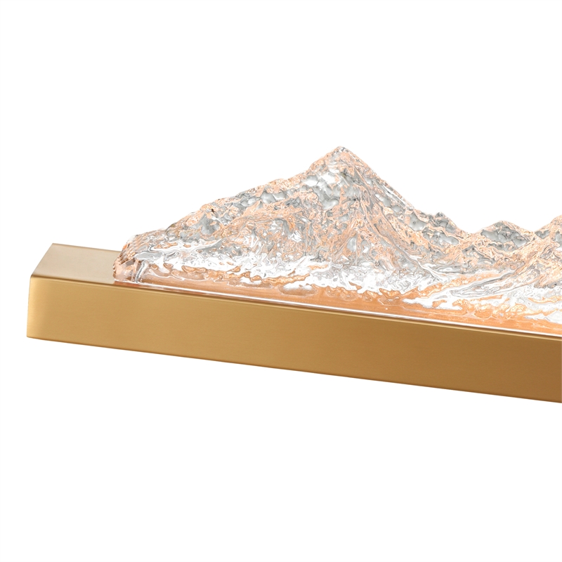 CWI Lighting Himalayas Integrated LED Brass Vanity Light