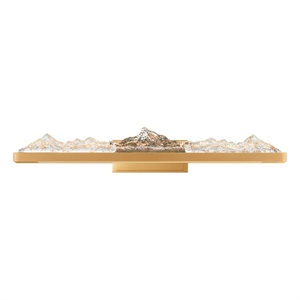 CWI Lighting Himalayas Integrated LED Brass Vanity Light