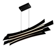 CWI Lighting Candora Integrated LED Black Chandelier
