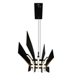 CWI Lighting Candora Integrated LED Black Chandelier
