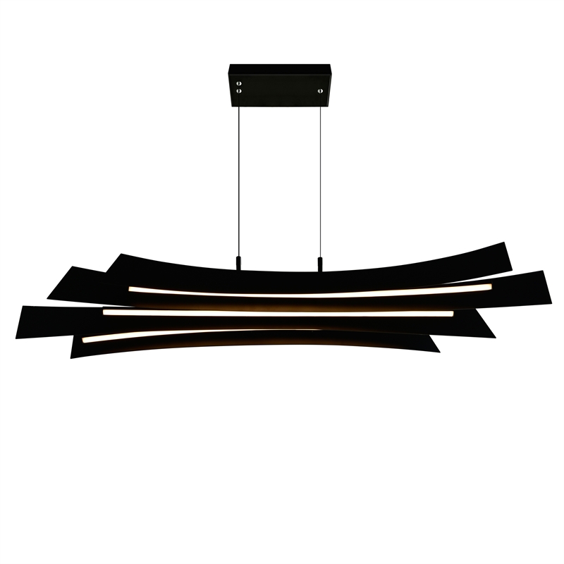 CWI Lighting Candora Integrated LED Black Chandelier