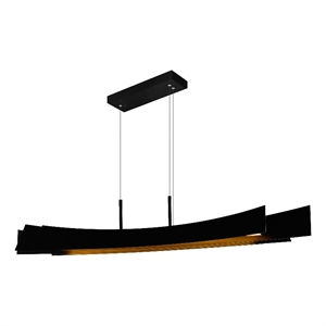 CWI Lighting Candora Integrated LED Black Chandelier