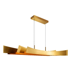 CWI Lighting Candora Integrated LED Brass Chandelier