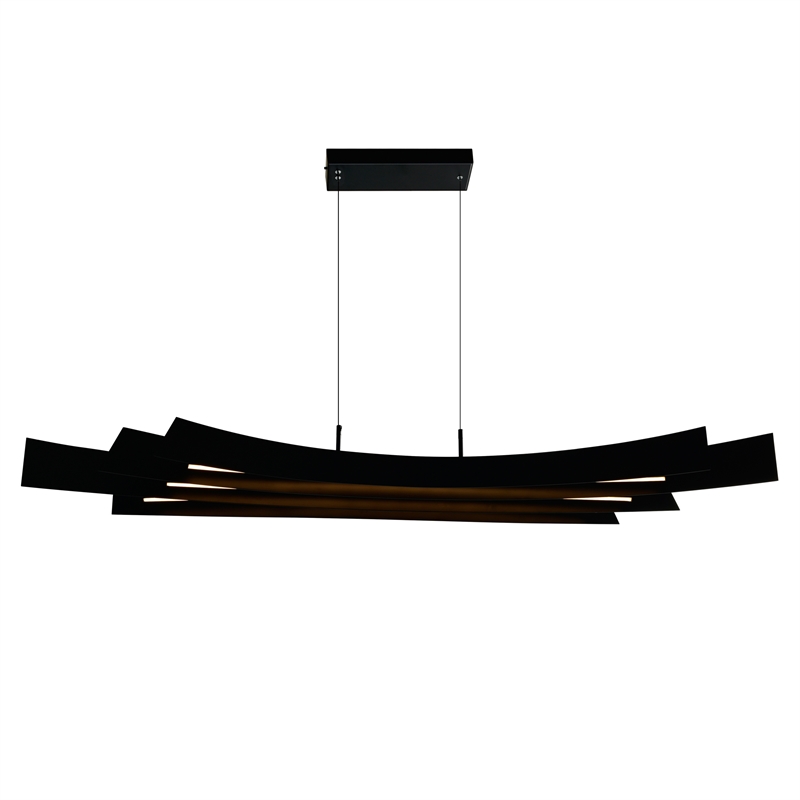 CWI Lighting Candora Integrated LED Black Chandelier