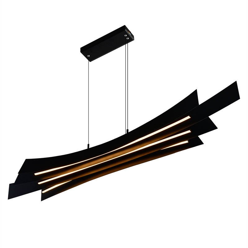 CWI Lighting Candora Integrated LED Black Chandelier