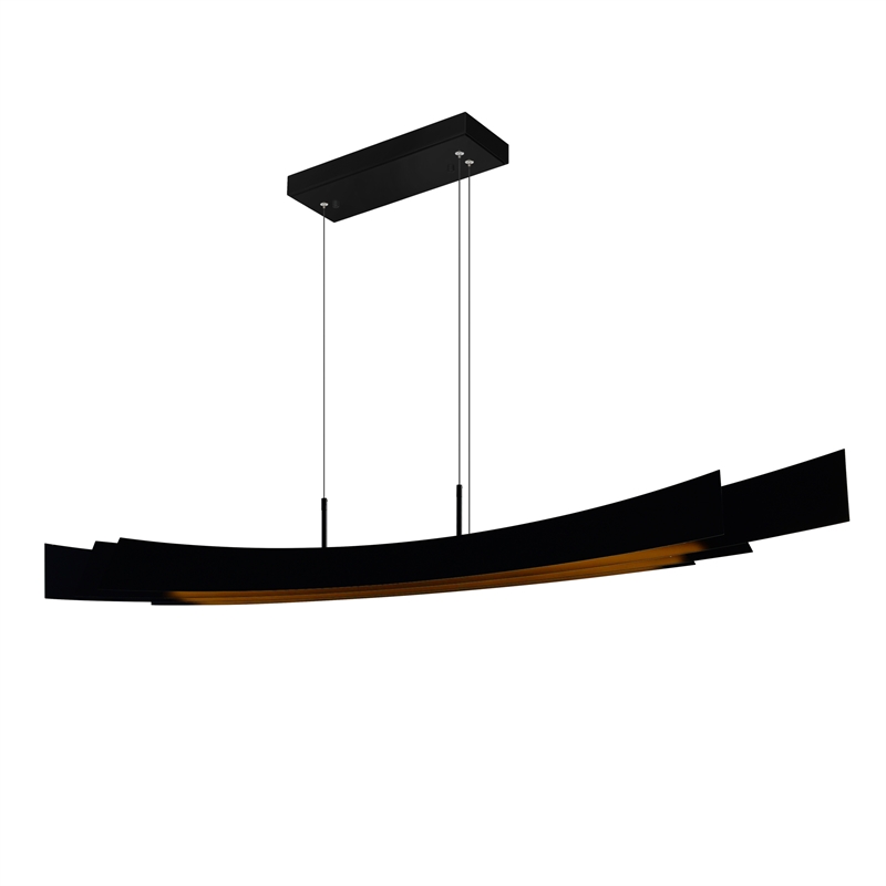 CWI Lighting Candora Integrated LED Black Chandelier
