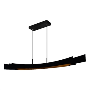CWI Lighting Candora Integrated LED Black Chandelier