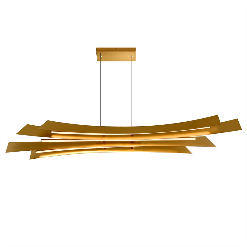 CWI Lighting Candora Integrated LED Brass Chandelier