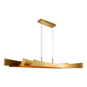 CWI Lighting Candora Integrated LED Brass Chandelier