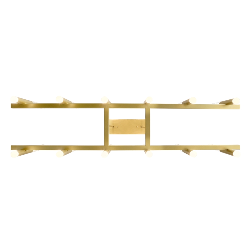CWI Lighting Dragonswatch Integrated LED Satin Gold Chandelier