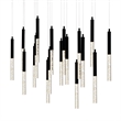 CWI Lighting Dragonswatch Integrated LED Black Chandelier