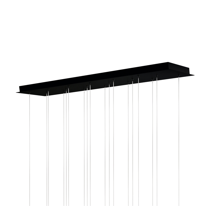 CWI Lighting Dragonswatch Integrated LED Black Chandelier