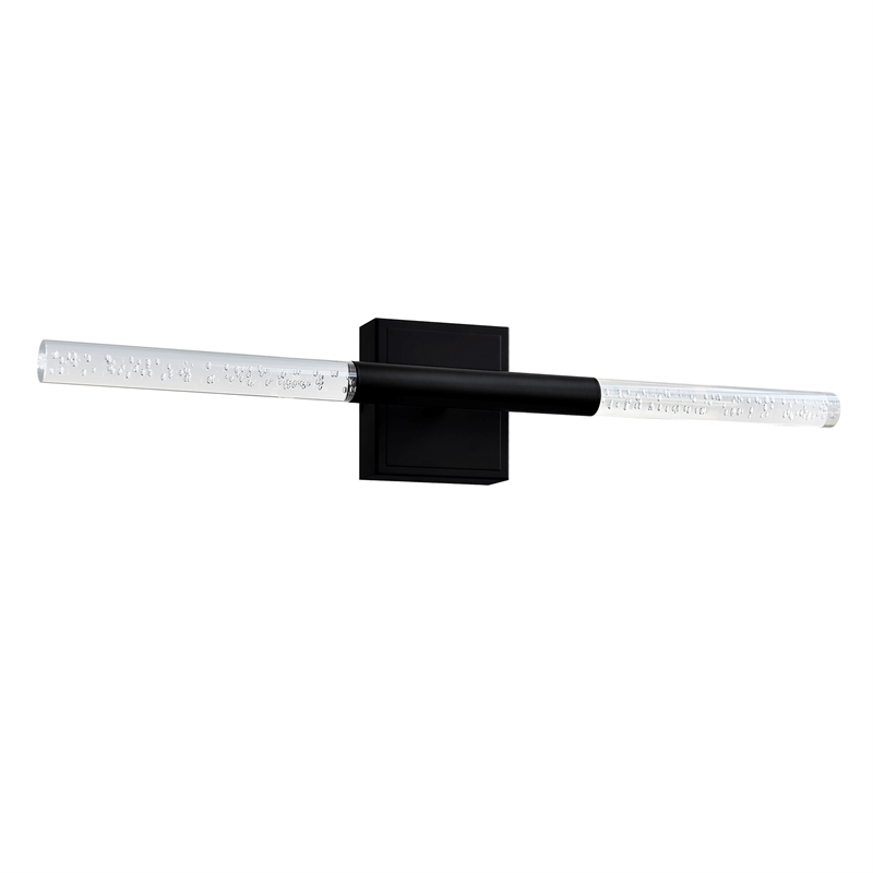 CWI Lighting Dragonswatch Integrated LED Black Vanity Light