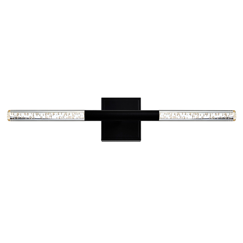 CWI Lighting Dragonswatch Integrated LED Black Vanity Light