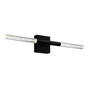 CWI Lighting Dragonswatch Integrated LED Black Vanity Light