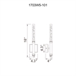 CWI Lighting Dragonswatch Integrated LED Black Wall Light