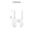 CWI Lighting Dragonswatch Integrated LED Satin Gold Wall Light
