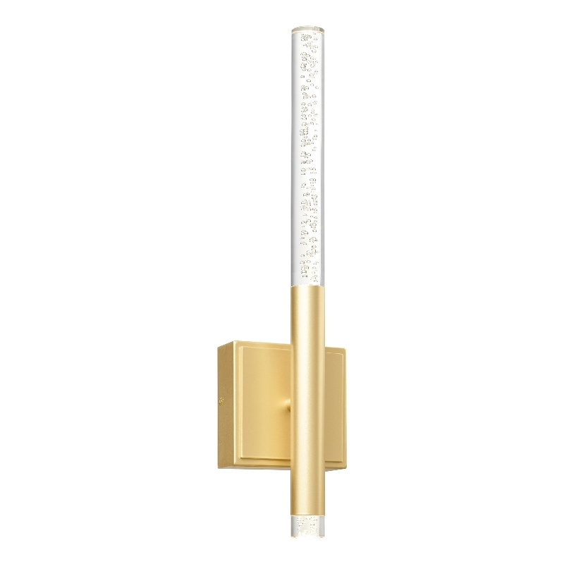 CWI Lighting Dragonswatch Integrated LED Satin Gold Wall Light