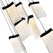 CWI Lighting Lava Integrated LED Black Chandelier