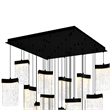 CWI Lighting Lava Integrated LED Black Chandelier