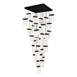 CWI Lighting Lava Integrated LED Black Chandelier