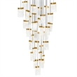 CWI Lighting Lava Integrated LED Brass Chandelier