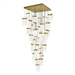 CWI Lighting Lava Integrated LED Brass Chandelier