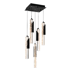 Valira Integrated LED Black Mini Pendant