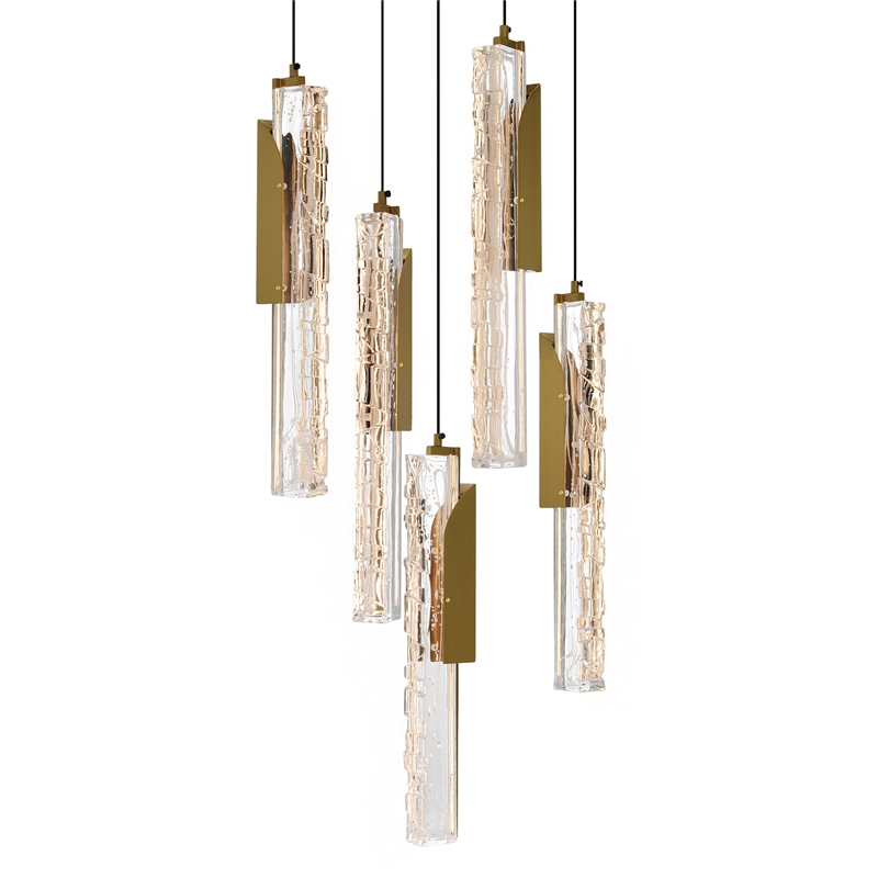 Valira Integrated LED Brass Mini Pendant
