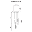 Valira Integrated LED Brass Mini Pendant