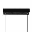 Valira Integrated LED Black Chandelier