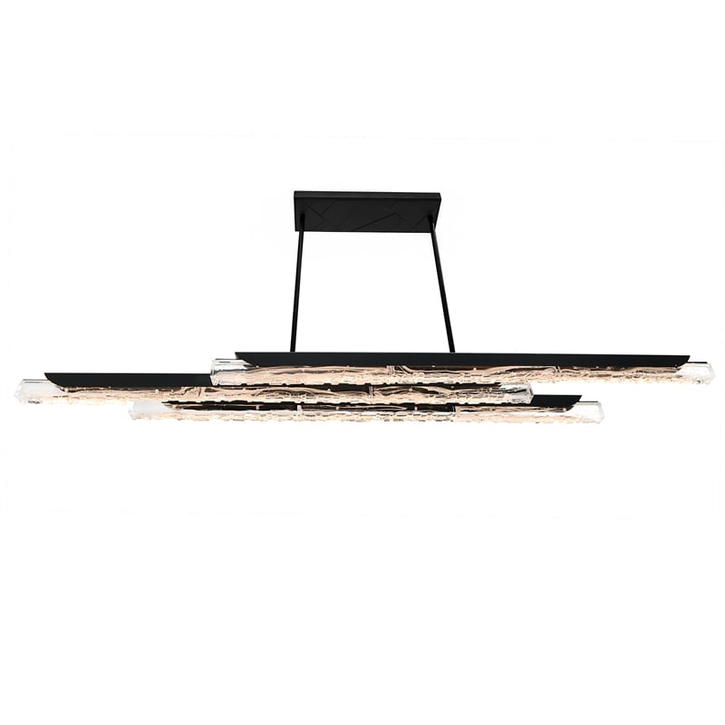 Valira Integrated LED Black Chandelier