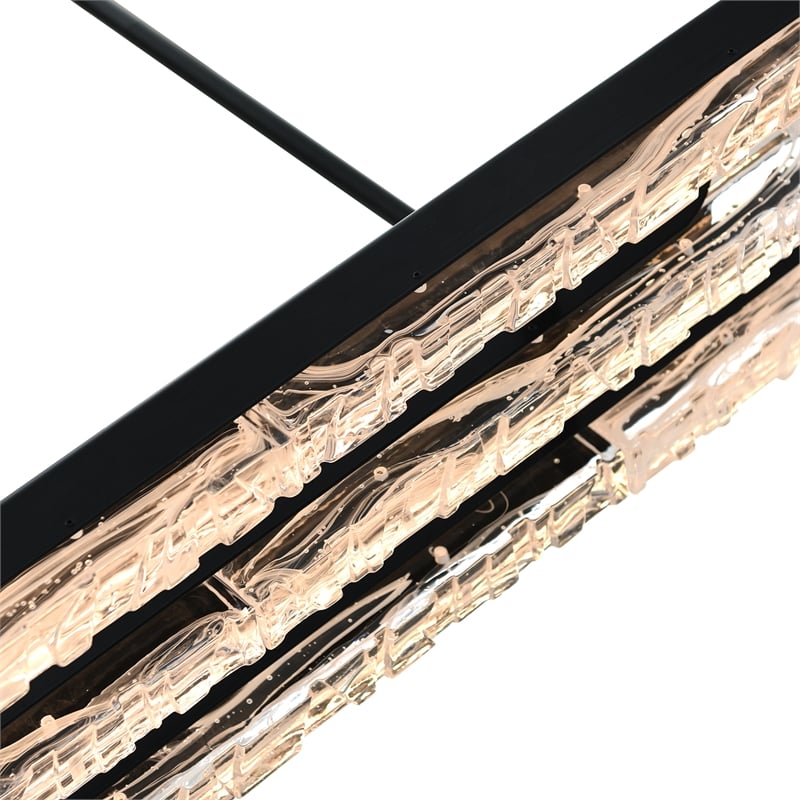 Valira Integrated LED Black Chandelier