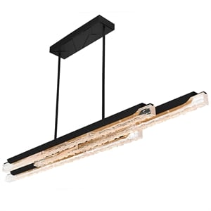 Valira Integrated LED Black Chandelier