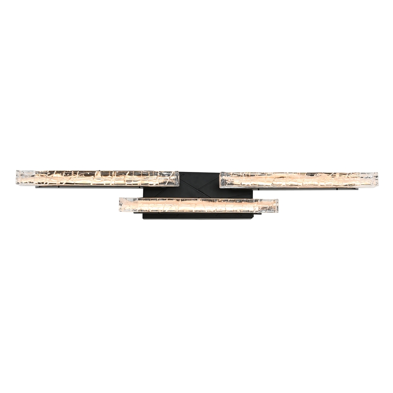 Valira Integrated LED Black Vanity Light
