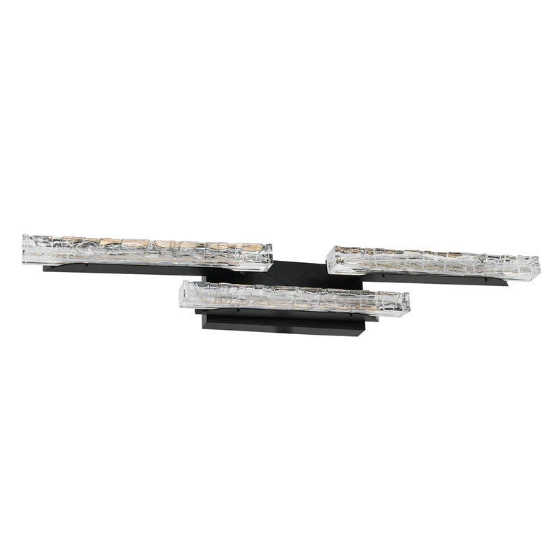 Valira Integrated LED Black Vanity Light