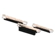 Valira Integrated LED Black Vanity Light