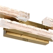 Valira Integrated LED Brass Vanity Light