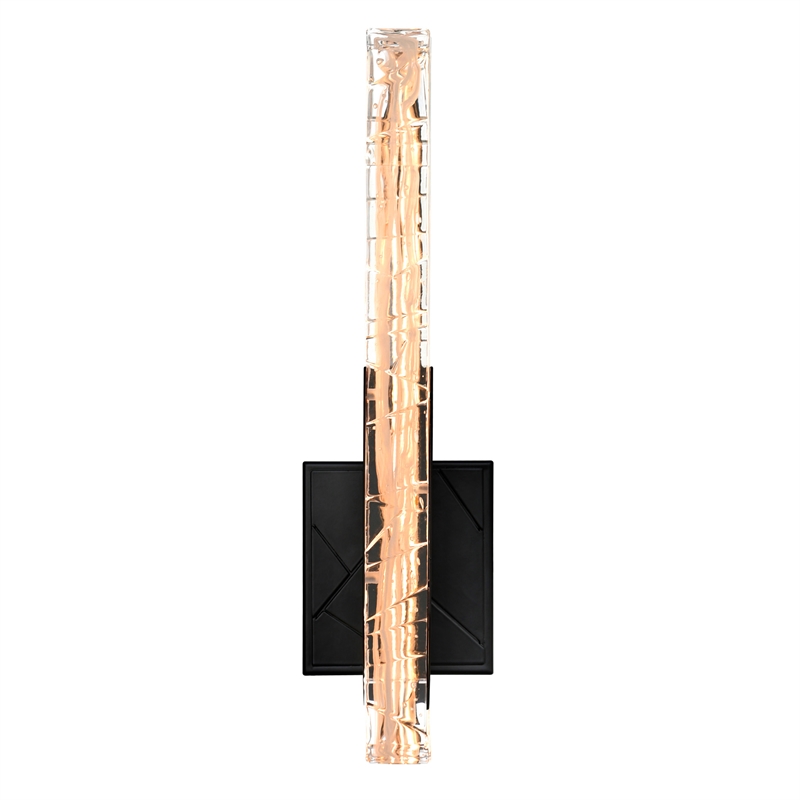 Valira Integrated LED Black Wall Light