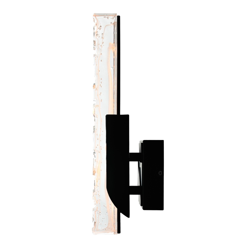 Valira Integrated LED Black Wall Light
