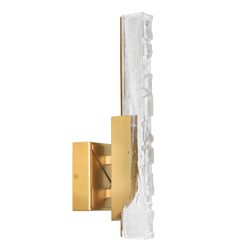 Valira Integrated LED Brass Wall Light