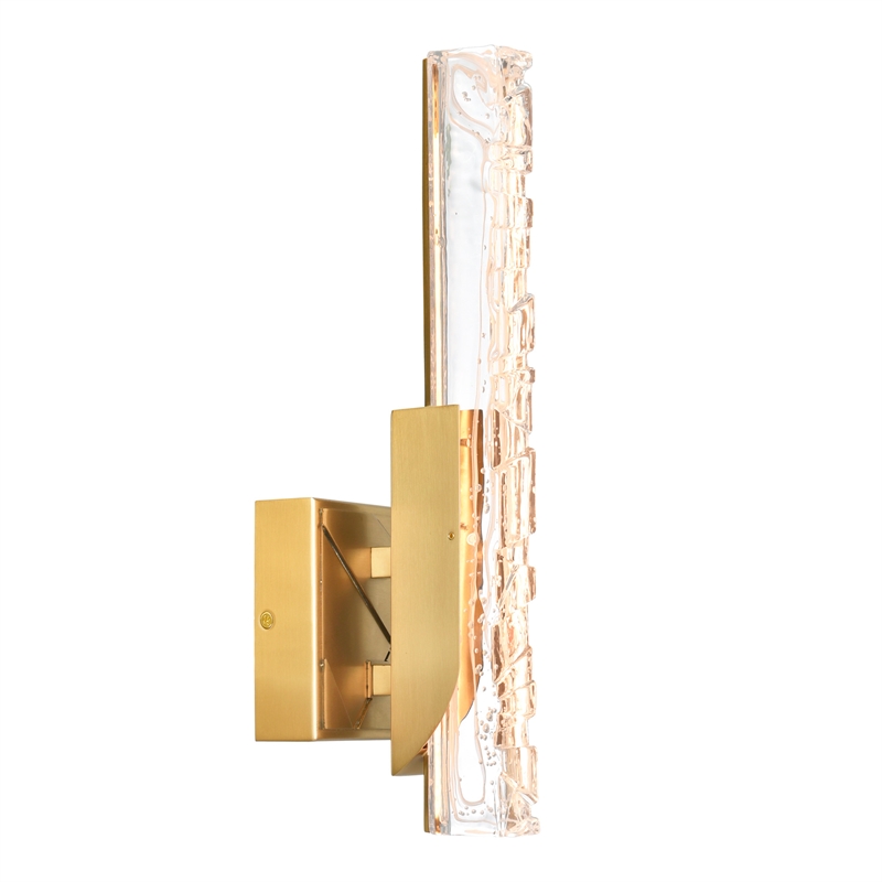 Valira Integrated LED Brass Wall Light