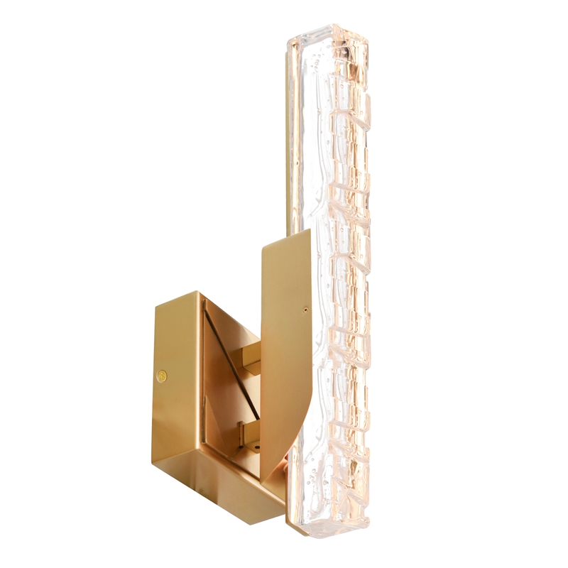 Valira Integrated LED Brass Wall Light