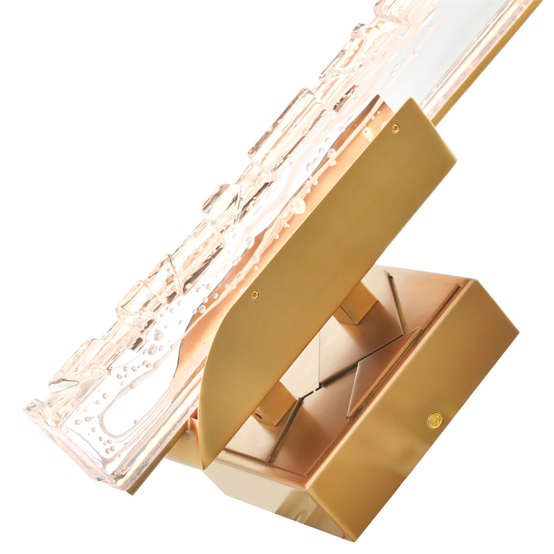 Valira Integrated LED Brass Wall Light