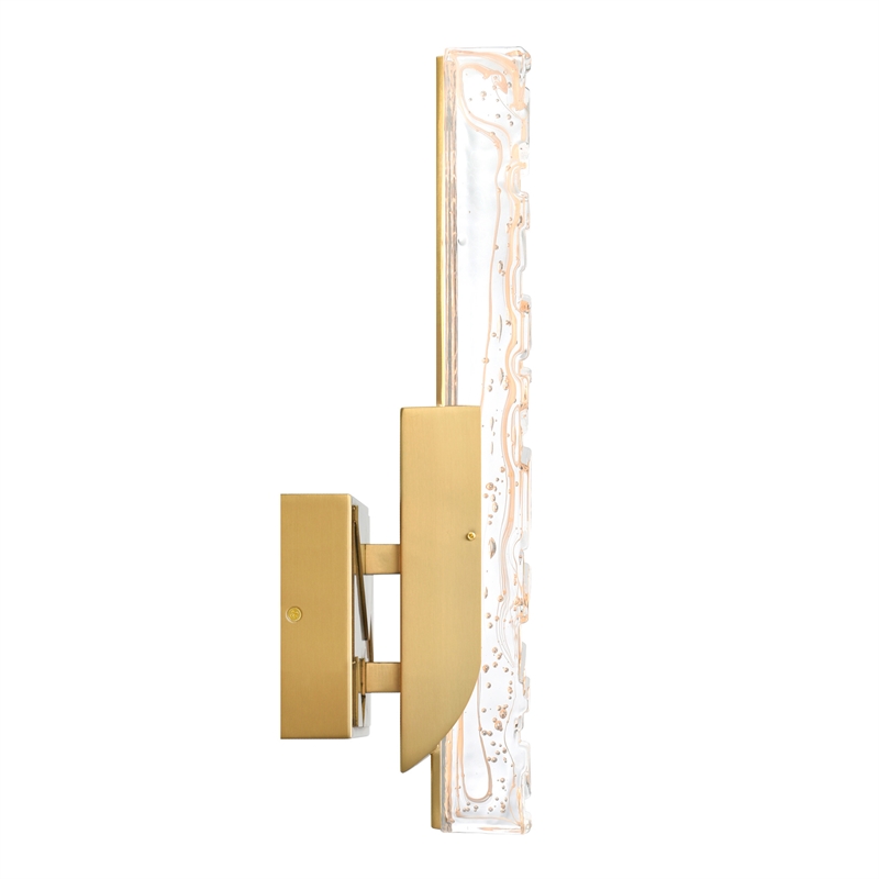 Valira Integrated LED Brass Wall Light