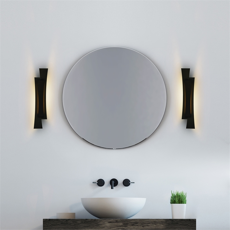 Candora Integrated LED Black Vanity Light