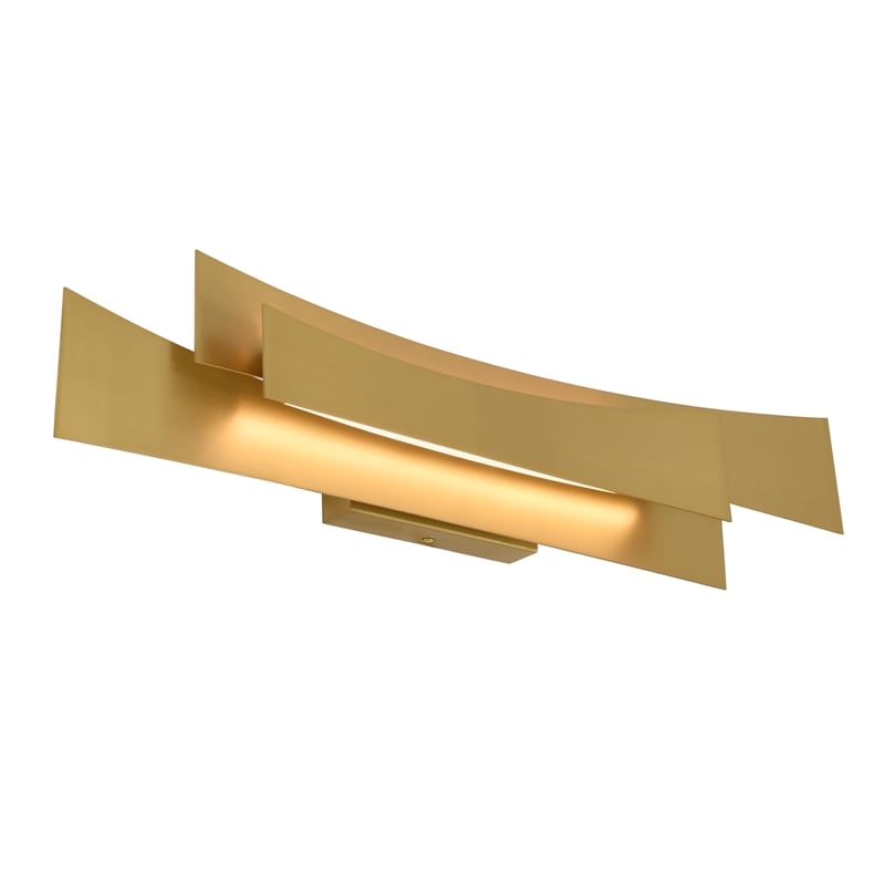 Candora Integrated LED Brass Vanity Light