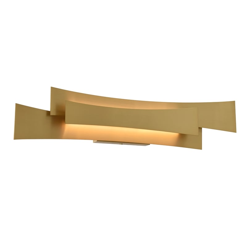 Candora Integrated LED Brass Vanity Light